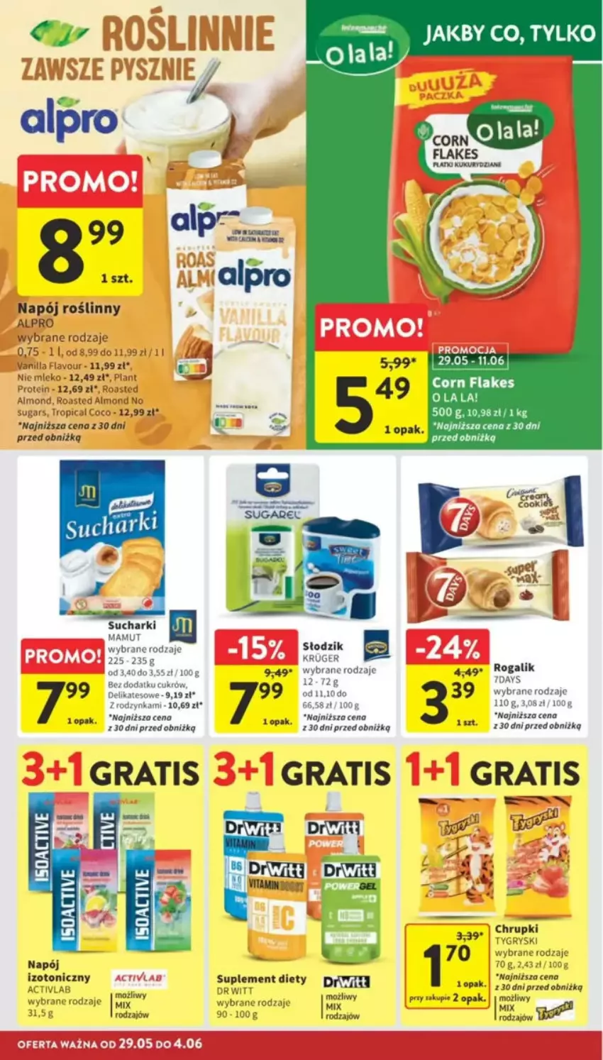 Gazetka promocyjna Intermarche - ważna 29.05 do 04.06.2025 - strona 79 - produkty: Alpro, Chrupki, Fa, Gra, Gry, Mleko, Napój, Napój izotoniczny, Napój roślinny, Rogal, Suplement diety