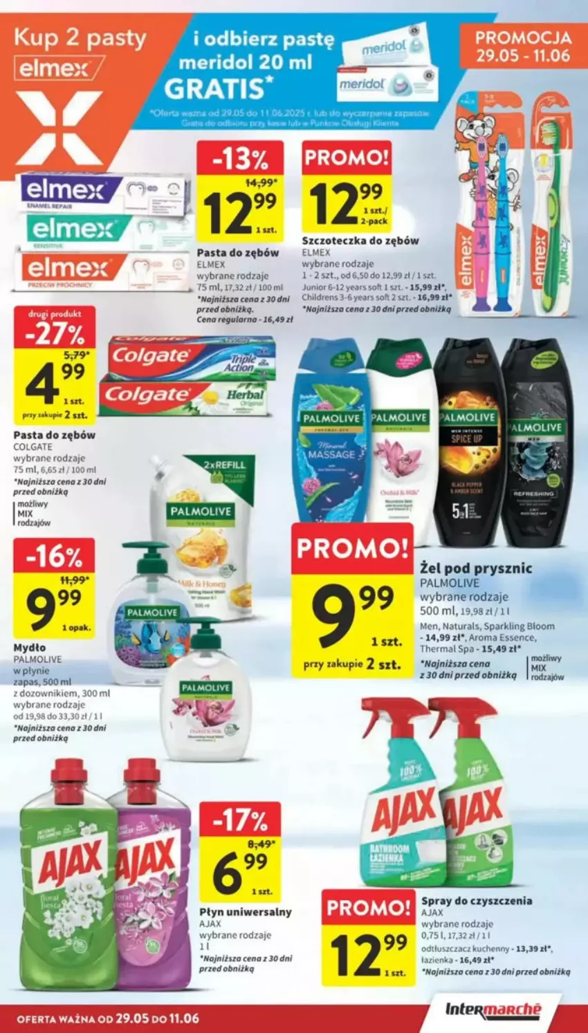 Gazetka promocyjna Intermarche - ważna 29.05 do 04.06.2025 - strona 82 - produkty: Ajax, Colgate, Elmex, Gra, LG, Mydło, Palmolive, Pasta do zębów, Spray do czyszczenia, Szczoteczka, Szczoteczka do zębów