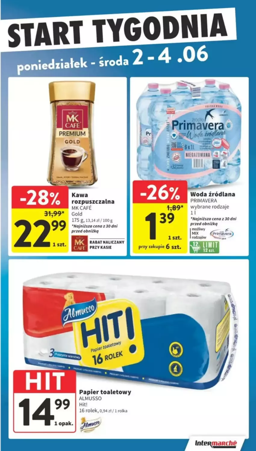 Gazetka promocyjna Intermarche - ważna 29.05 do 04.06.2025 - strona 86 - produkty: Kawa, Kawa rozpuszczalna, LANA, Mus, Papier, Papier toaletowy, Prima, Primavera, Woda