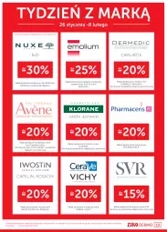 Gazetka promocyjna Ziko - Gazetka Ziko Dermo - Gazetka - ważna od 08.02 do 08.02.2023 - strona 19 - produkty: Capilarte, CeraVe, SVR, Ser, Acer, Cold Cream, Iwostin, Pharmaceris, Dermedic, Klorane, Emolium, Vichy, Nuxe, Avène