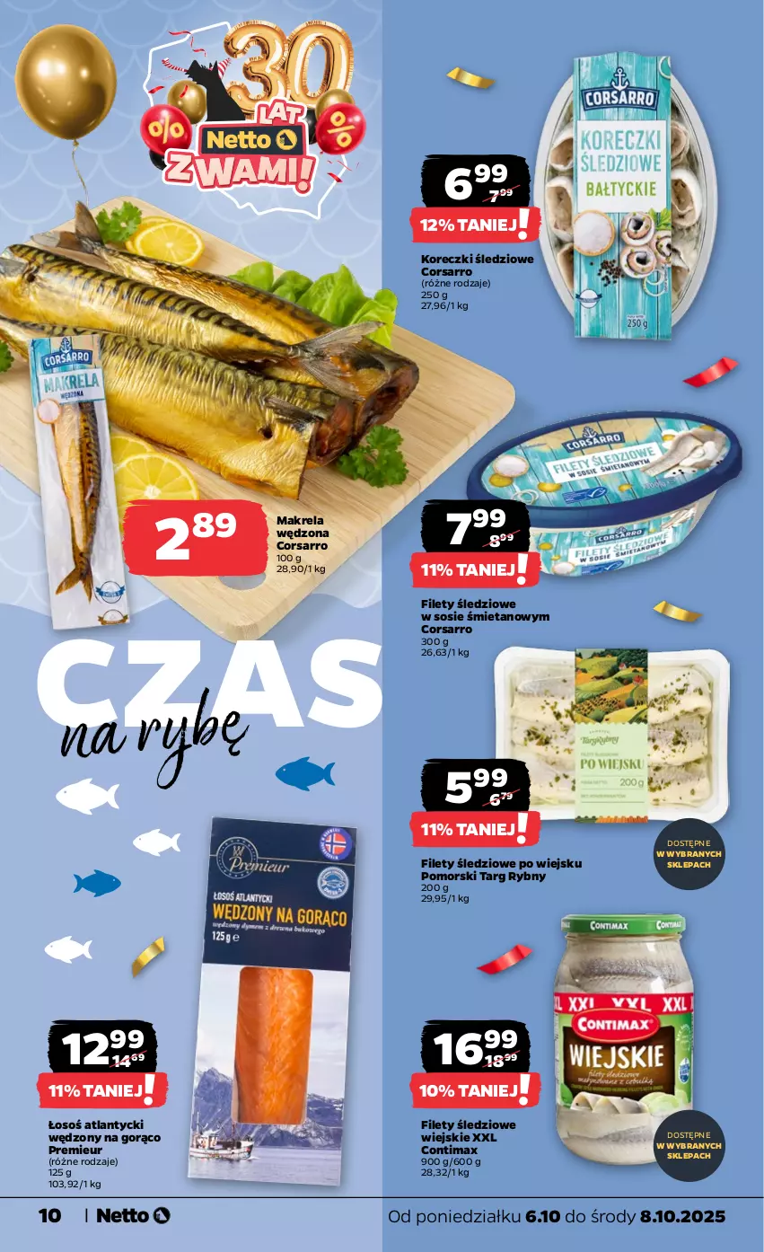 Gazetka promocyjna Netto - Od Poniedziałku - ważna 06.10 do 11.10.2025 - strona 10 - produkty: Koreczki śledziowe, Sos