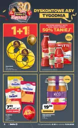 Gazetka promocyjna Netto - Od Poniedziałku - Gazetka - ważna od 11.10 do 11.10.2025 - strona 2 - produkty: Cheddar, Ser, Gra, Salami, Miód, Gouda, Donut, Nektar