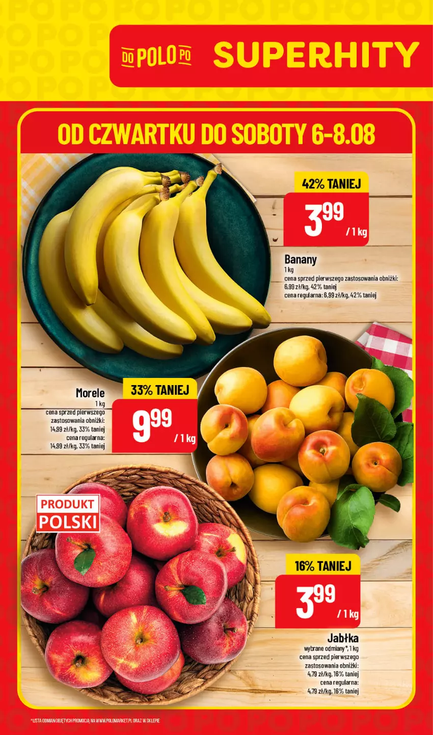 Gazetka promocyjna PoloMarket - Katalog Superhity - ważna 06.08 do 08.08.2026 - strona 1 - produkty: Banany, Jabłka