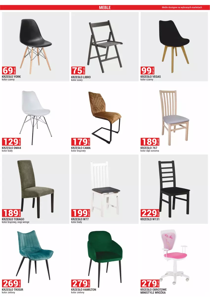 Gazetka promocyjna Merkury Market - ważna 01.12 do 31.12.2023 - strona 2 - produkty: Krzesło, Krzesło obrotowe, Meble