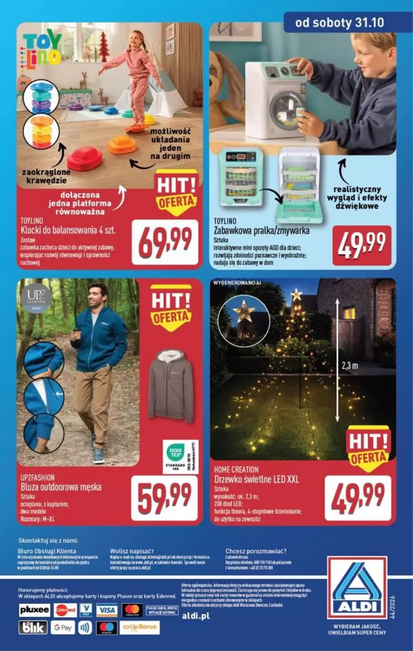 Gazetka promocyjna Aldi - Przygotuj się na kolejny tydzień! - ważna 28.10 do 31.10.2026 - strona 17 - produkty: Biuro, Dzieci, Eleo, Klocki, Por, Pralka, Ser, Top, Wagi, Warka, Zabawka, Zmywarka