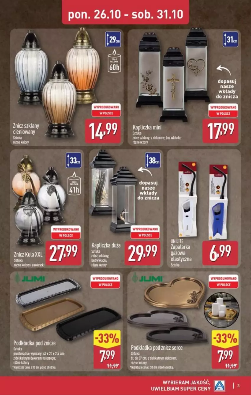 Gazetka promocyjna Aldi - Przygotuj się na kolejny tydzień! - ważna 28.10 do 31.10.2026 - strona 3 - produkty: Fa, Znicz