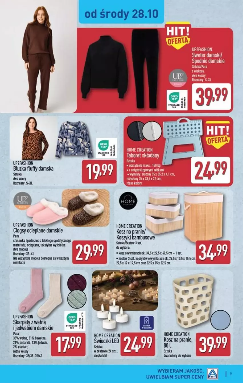 Gazetka promocyjna Aldi - Przygotuj się na kolejny tydzień! - ważna 28.10 do 31.10.2026 - strona 9 - produkty: Fa, Karp, Kosz, Wełna