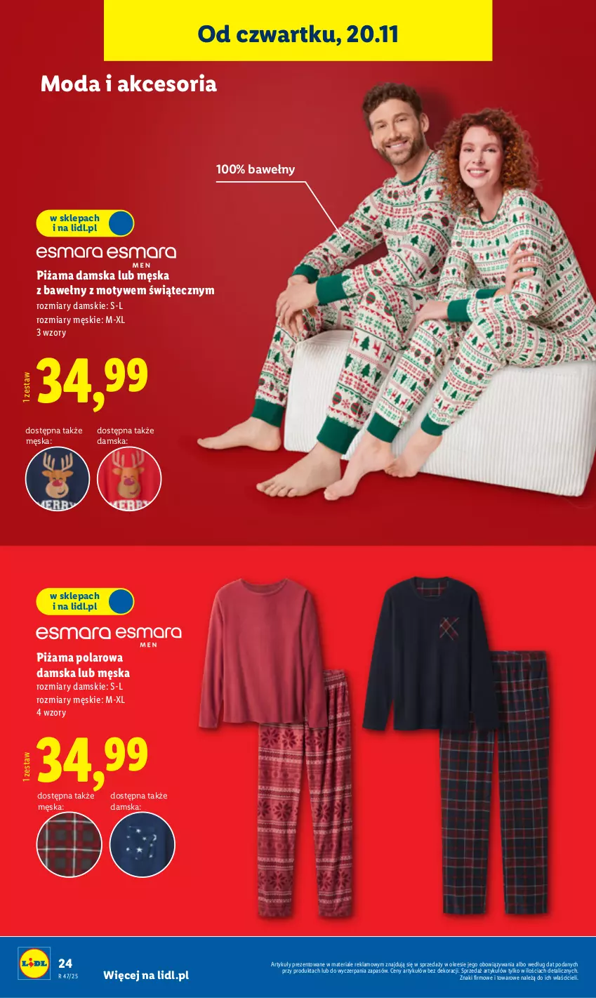 Gazetka promocyjna Lidl - GAZETKA - ważna 17.11 do 22.11.2025 - strona 28 - produkty: Moda, Piżama