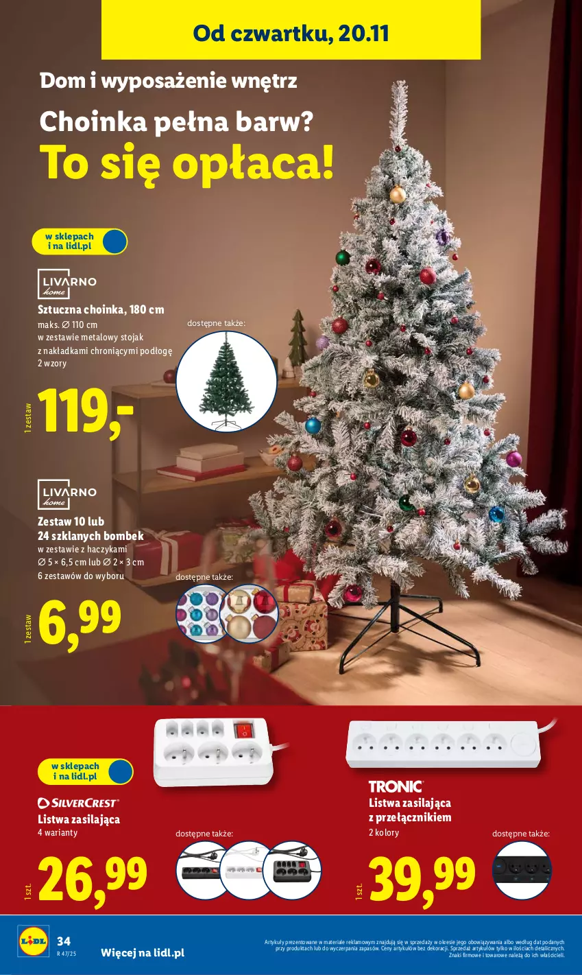 Gazetka promocyjna Lidl - GAZETKA - ważna 17.11 do 22.11.2025 - strona 38 - produkty: Choinka, Haczyk, Inka, Listwa, Stojak