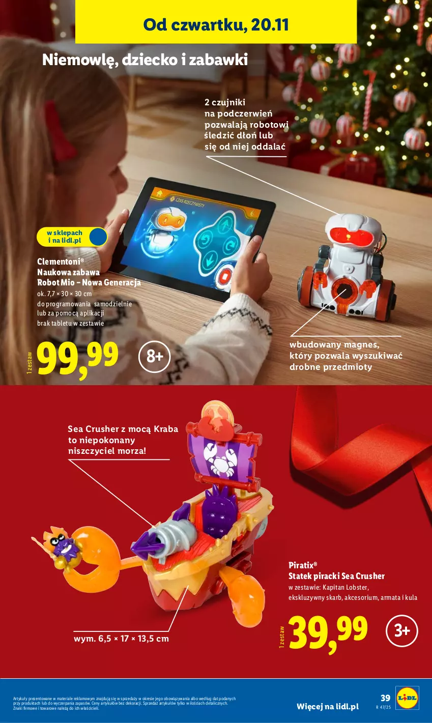 Gazetka promocyjna Lidl - GAZETKA - ważna 17.11 do 22.11.2025 - strona 43 - produkty: Gra, Robot, Tablet