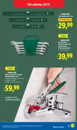 Gazetka promocyjna Lidl - GAZETKA - Gazetka - ważna od 22.11 do 22.11.2025 - strona 61 - produkty: Szczypce, Zestaw kluczy
