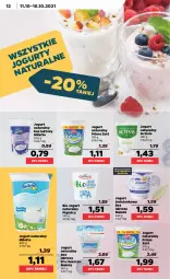 Gazetka promocyjna Netto - Gazetka spożywcza - Gazetka - ważna od 16.10 do 16.10.2021 - strona 12 - produkty: Jogurt naturalny, Piątnica, Zott, Jogurt, Activia