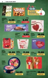 Gazetka promocyjna Netto - Gazetka spożywcza - Gazetka - ważna od 16.10 do 16.10.2021 - strona 4 - produkty: Ciastka, Ser, Schogetten, Praliny, Mleczko, Czekolada, Ptasie mleczko, Toffifee, Milka, Fa