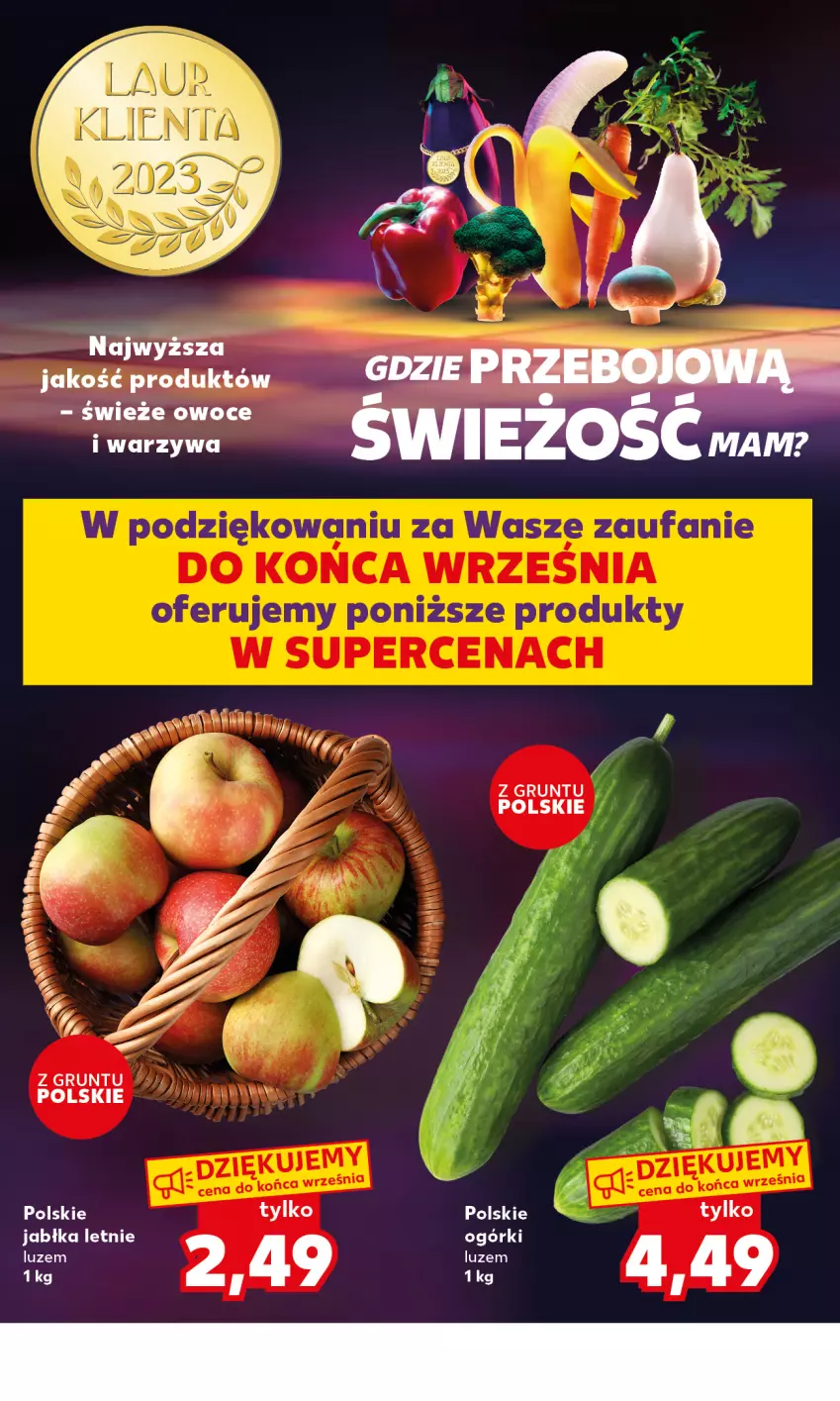 Gazetka promocyjna Kaufland - Mocny Start - ważna 25.09 do 27.09.2023 - strona 4 - produkty: Jabłka