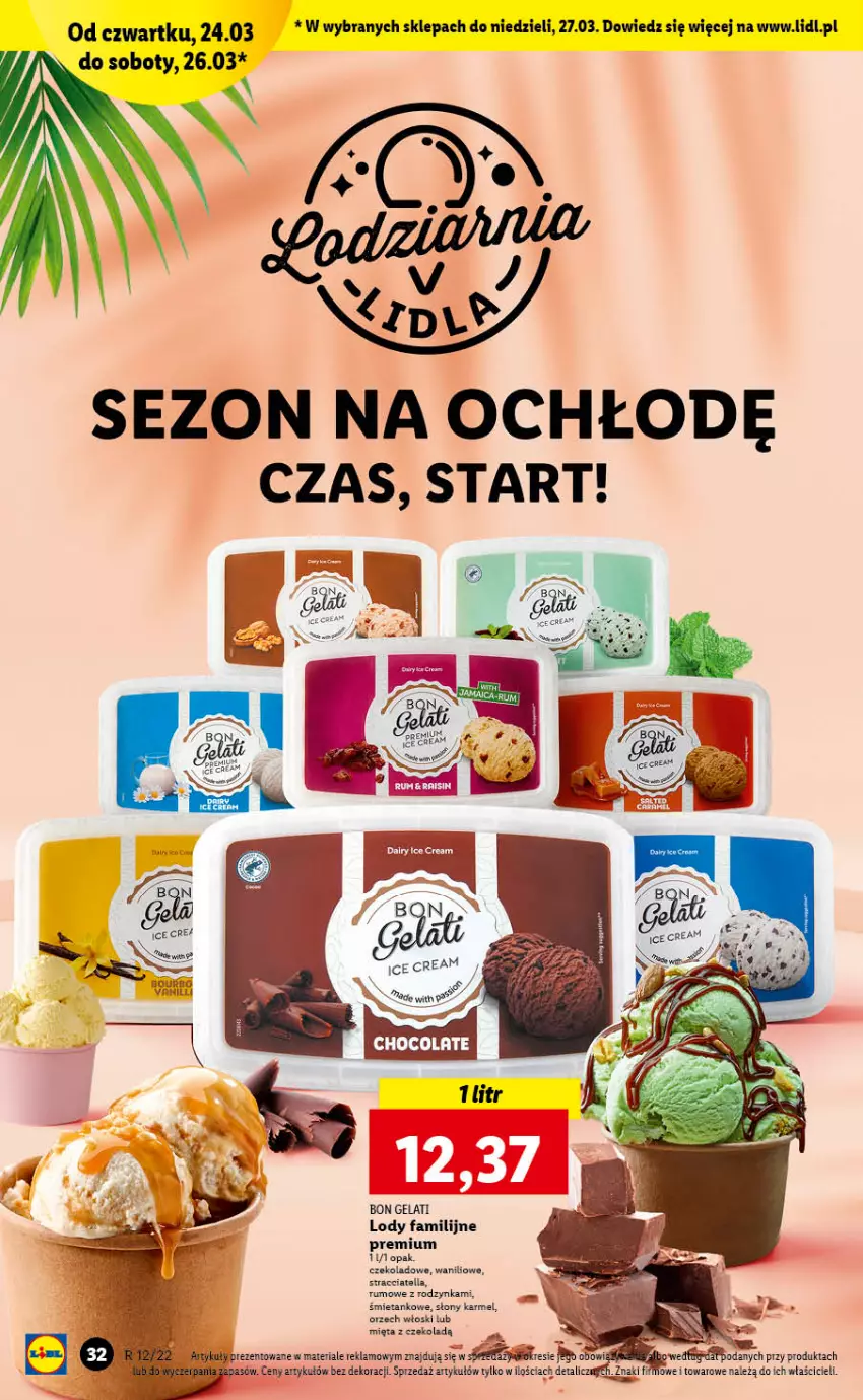 Gazetka promocyjna Lidl - GAZETKA - ważna 24.03 do 27.03.2022 - strona 32 - produkty: Fa, Lody, Mięta, Rum