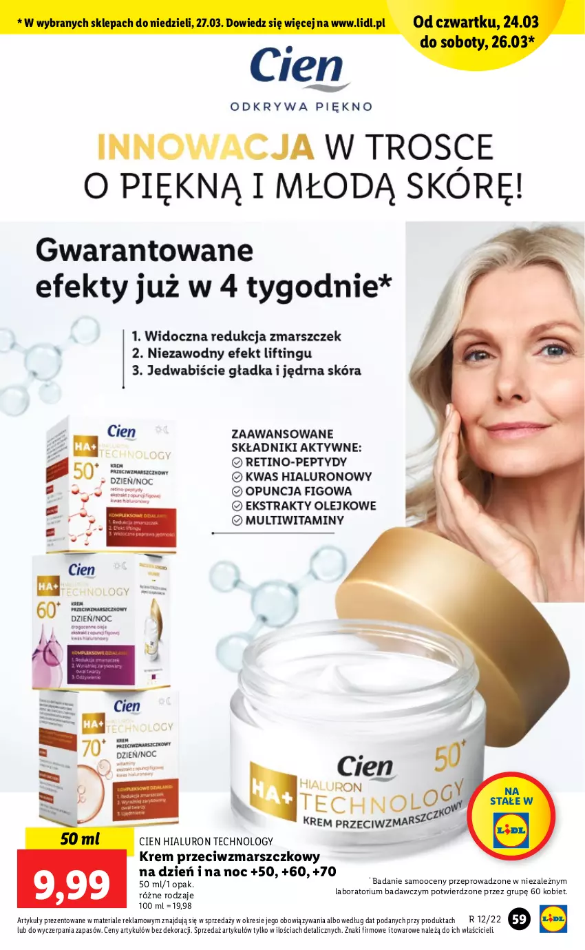 Gazetka promocyjna Lidl - GAZETKA - ważna 24.03 do 27.03.2022 - strona 59 - produkty: Krem przeciwzmarszczkowy, Mars