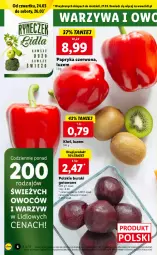 Gazetka promocyjna Lidl - GAZETKA - Gazetka - ważna od 27.03 do 27.03.2022 - strona 6 - produkty: Warzywa, Papryka czerwona, Papryka, Kiwi, Buraki