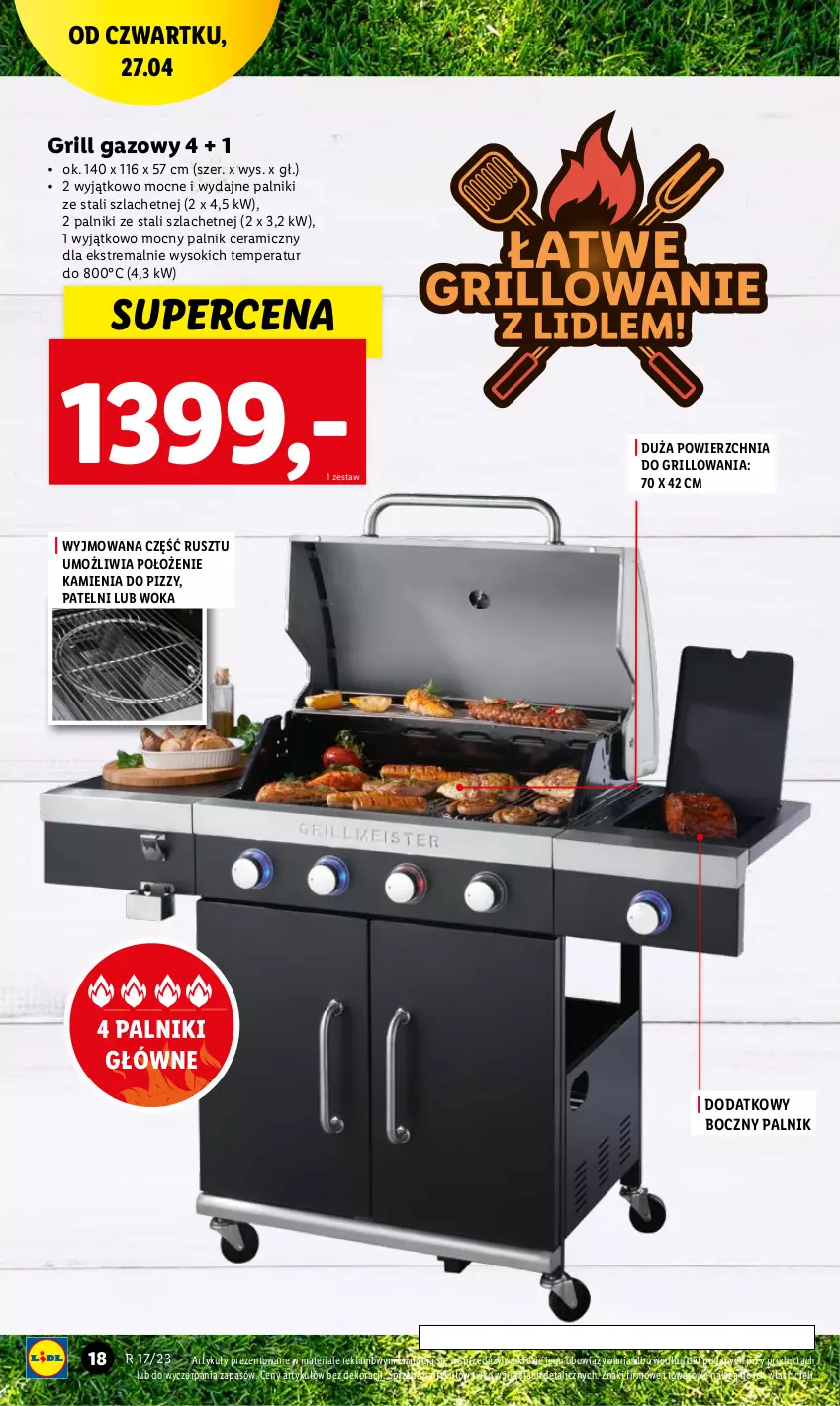 Gazetka promocyjna Lidl - GAZETKA - ważna 24.04 do 30.04.2023 - strona 22 - produkty: Grill, Grill gazowy, Sok