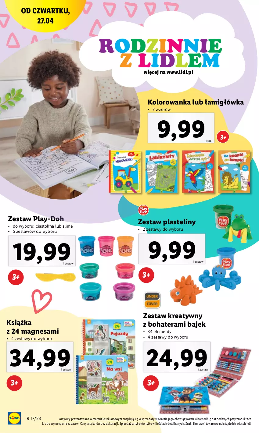 Gazetka promocyjna Lidl - GAZETKA - ważna 24.04 do 30.04.2023 - strona 46 - produkty: Kolorowanka, Książka, Play-Doh, Tera