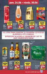 Gazetka promocyjna Aldi - Pełna oferta - Gazetka - ważna od 30.06 do 30.06.2024 - strona 11 - produkty: Piwa, Piwo, Sok, Gra, Kawa mielona, Kawa, Herbata czarna, Carlsberg, Tymbark, Mocca Fix Gold, Woseba, Herbata, Napój, Fa