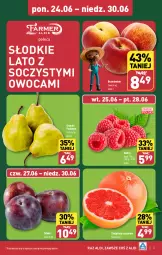 Gazetka promocyjna Aldi - Pełna oferta - Gazetka - ważna od 30.06 do 30.06.2024 - strona 3 - produkty: Gruszki, Maliny, Brzoskwinie, Grejpfrut