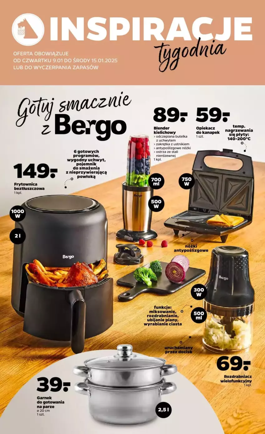 Gazetka promocyjna Netto - ważna 09.01 do 15.01.2025 - strona 3 - produkty: Blender, Garnek, Gra, Pojemnik, Rozdrabniacz, Ustnik