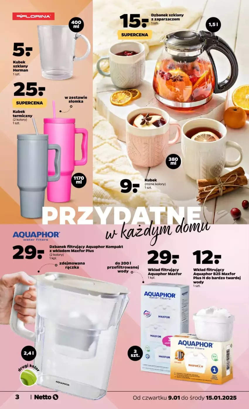 Gazetka promocyjna Netto - ważna 09.01 do 15.01.2025 - strona 5 - produkty: Aquaphor, Dzbanek, Dzbanek filtrujący, Wkład filtrujący, Zaparzacz