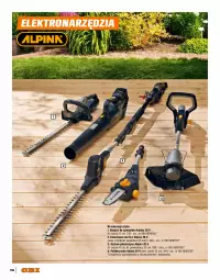 Gazetka promocyjna Obi - Katalog Ogród Wiosna 2024 - Gazetka - ważna od 31.05 do 31.05.2024 - strona 156 - produkty: Noż, Alpina, Nożyce, Sekator, Warka, Dmuchawa do liści, Kasza, Akumulator