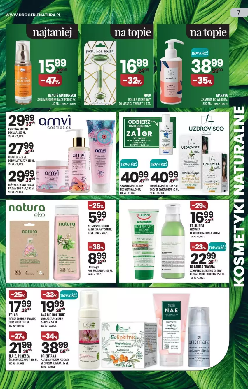 Gazetka promocyjna Drogerie Natura - Gazetka Drogerie Natura - ważna 20.05 do 02.06.2021 - strona 7 - produkty: Fa, Gra, Olej, Płyn micelarny, Pur, Rum, Ser, Serum, Szampon, Top