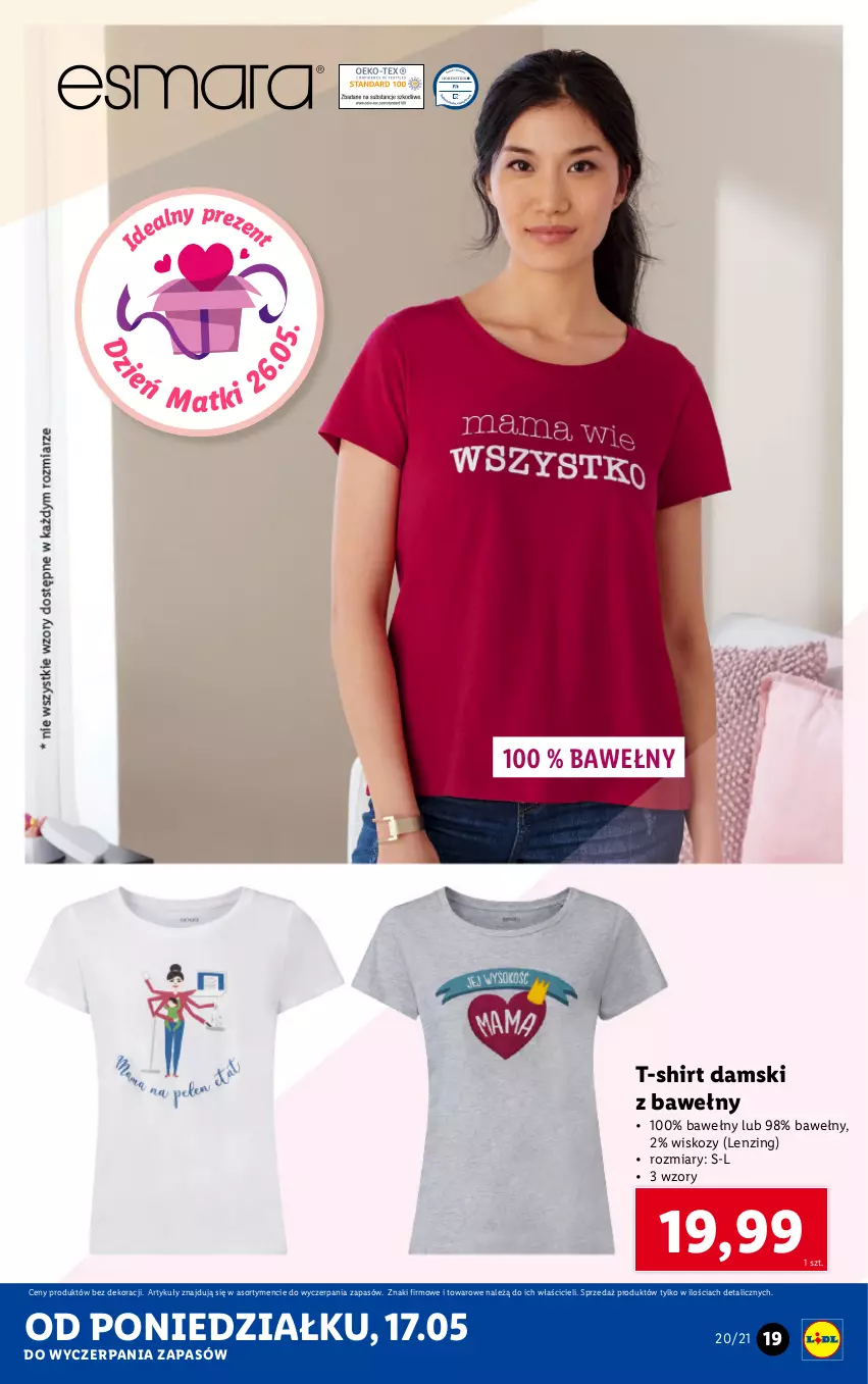 Gazetka promocyjna Lidl - GAZETKA - ważna 17.05 do 22.05.2021 - strona 19 - produkty: T-shirt