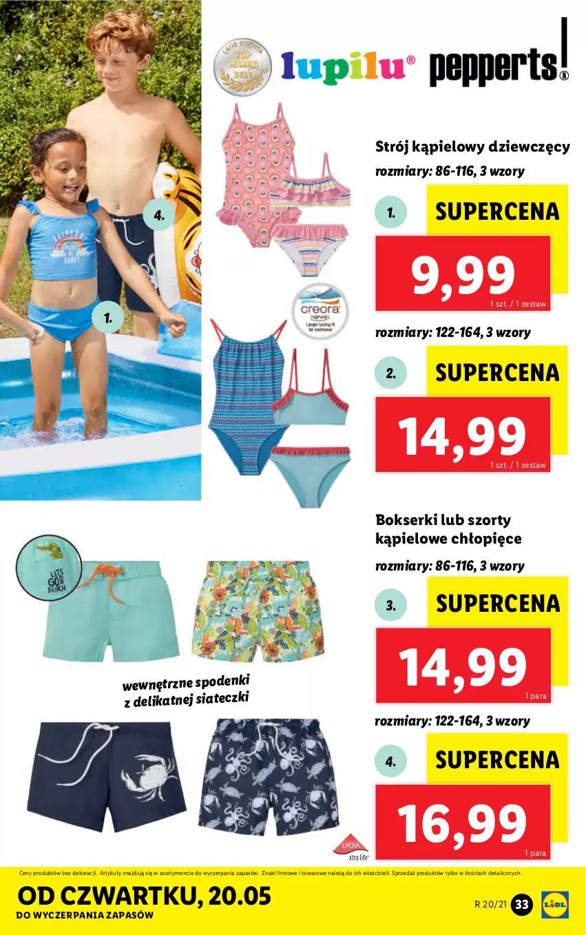 Gazetka promocyjna Lidl - GAZETKA - ważna 17.05 do 22.05.2021 - strona 33 - produkty: Bokserki, Ser, Strój kąpielowy, Szorty