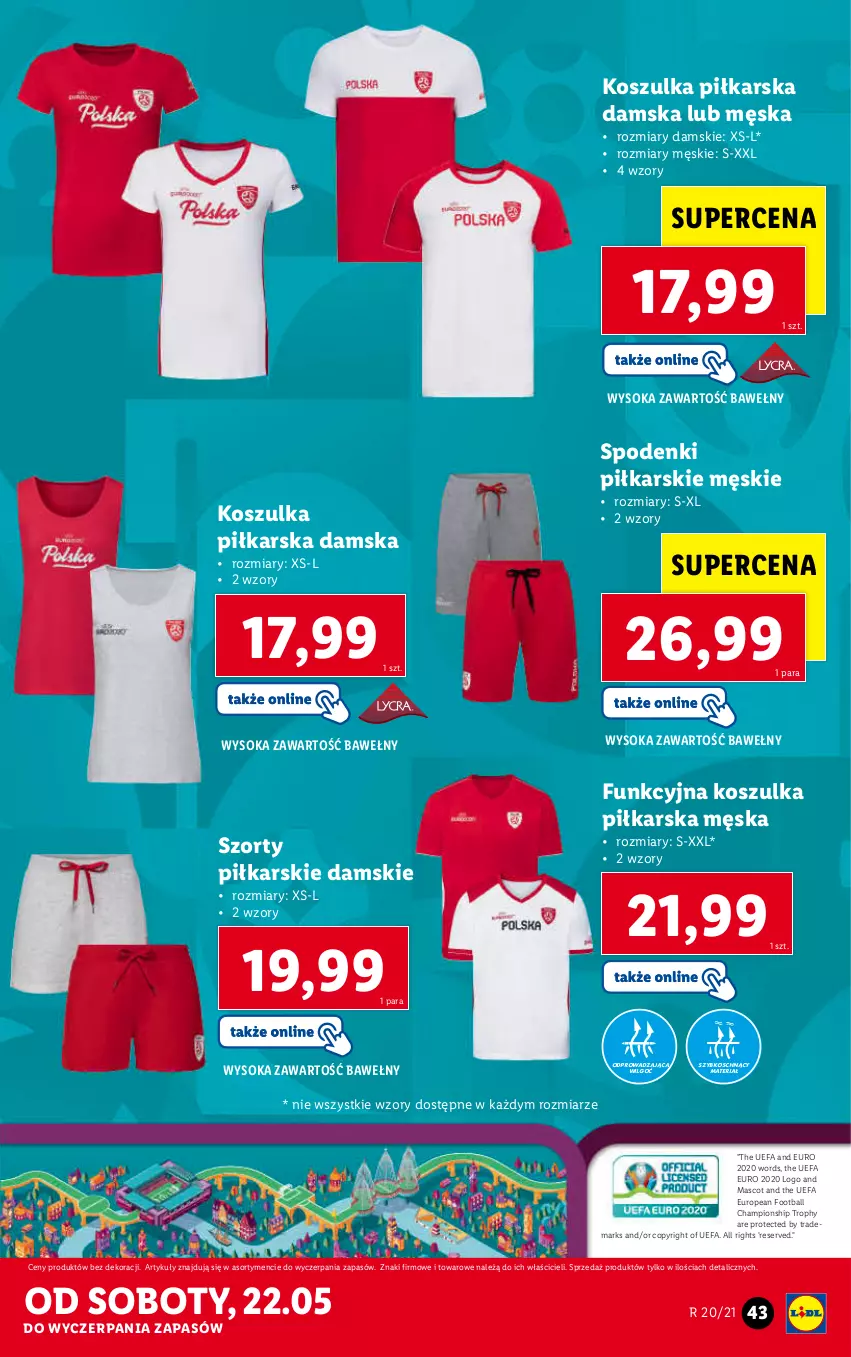 Gazetka promocyjna Lidl - GAZETKA - ważna 17.05 do 22.05.2021 - strona 43 - produkty: Fa, Kosz, Koszulka, LG, Ser, Sok, Szorty