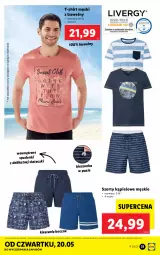 Gazetka promocyjna Lidl - GAZETKA - Gazetka - ważna od 22.05 do 22.05.2021 - strona 31 - produkty: Szorty, T-shirt