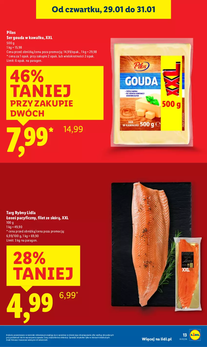 Gazetka promocyjna Lidl - GAZETKA - ważna 29.01 do 31.01.2026 - strona 13 - produkty: Gouda, Kawa, Pilos, Ser