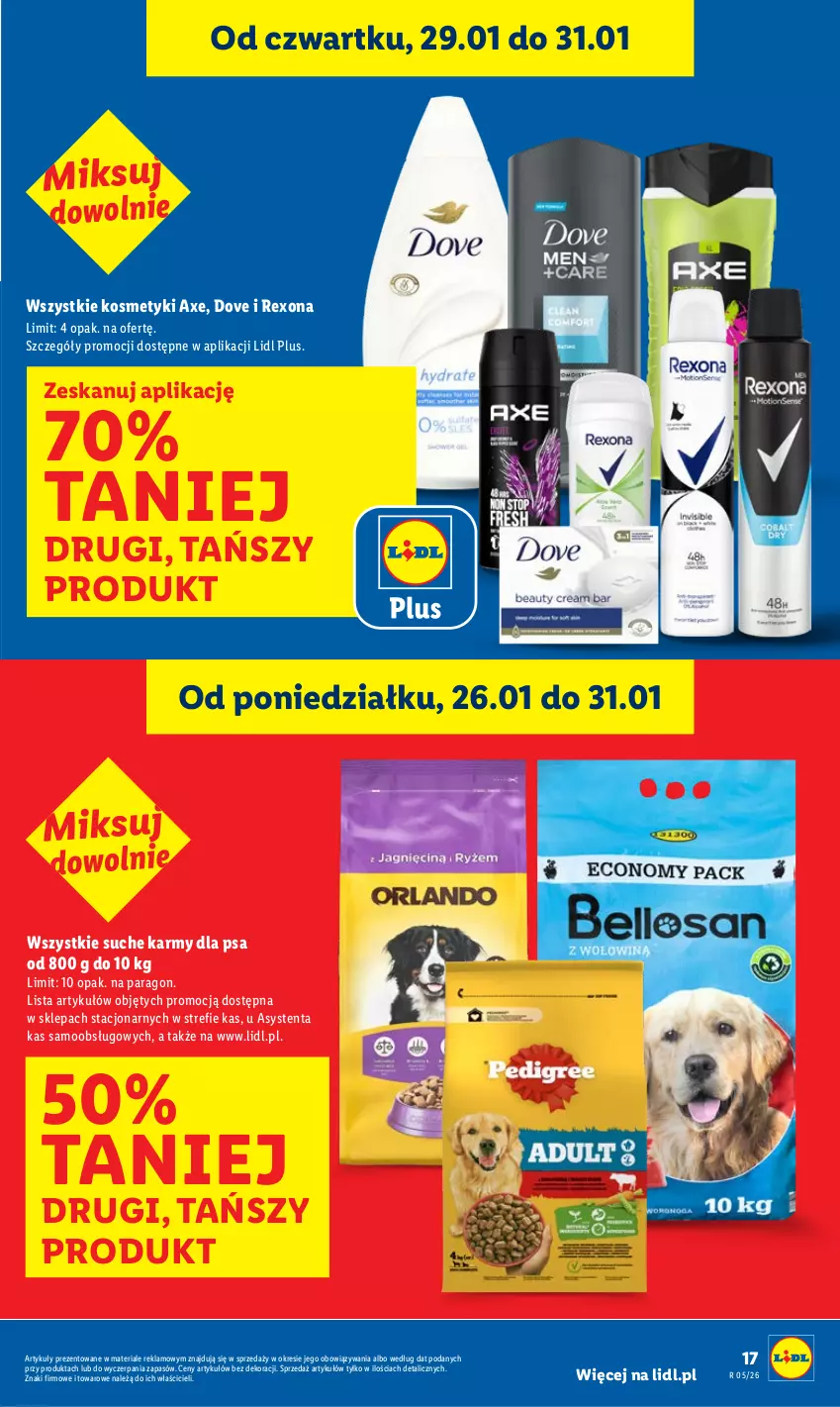Gazetka promocyjna Lidl - GAZETKA - ważna 29.01 do 31.01.2026 - strona 17 - produkty: Dove, Rexona