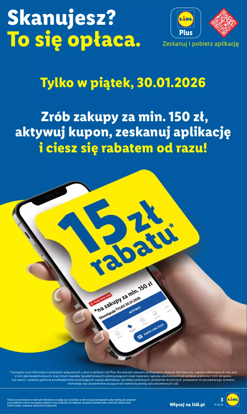 Gazetka promocyjna Lidl - GAZETKA - ważna 29.01 do 31.01.2026 - strona 3 - produkty: Gra, Karmi, Napoje, Znicz