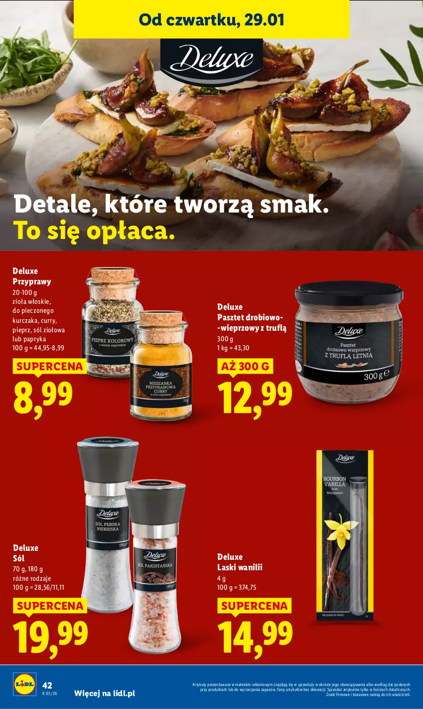 Gazetka promocyjna Lidl - GAZETKA - ważna 29.01 do 31.01.2026 - strona 42 - produkty: Kurczak, Papryka, Pasztet, Piec, Pieprz, Przyprawy, Sól