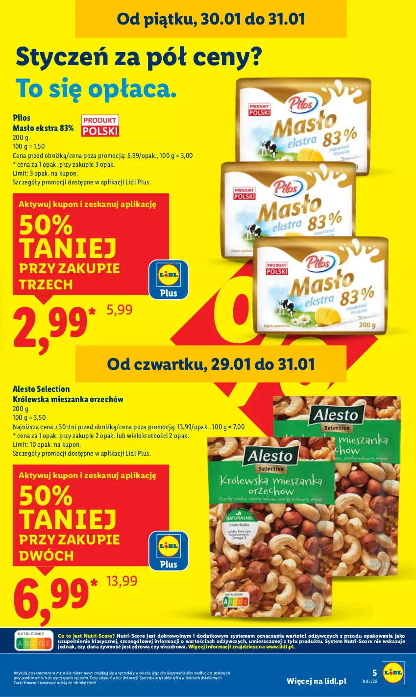Gazetka promocyjna Lidl - GAZETKA - ważna 29.01 do 31.01.2026 - strona 5 - produkty: Masło, Pilos