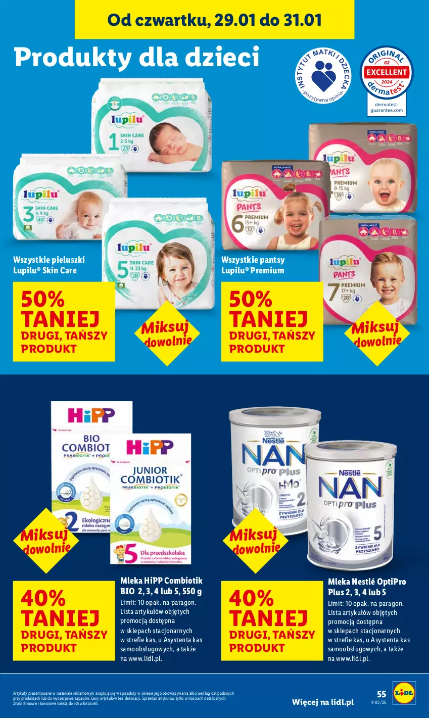 Gazetka promocyjna Lidl - GAZETKA - ważna 29.01 do 31.01.2026 - strona 55 - produkty: Dzieci, HiPP, Nestlé
