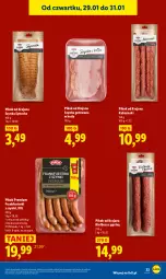 Gazetka promocyjna Lidl - GAZETKA - Gazetka - ważna od 31.01 do 31.01.2026 - strona 33 - produkty: Szynka, PIKOK, Frankfurterki, Kabanos, Kiełbasa