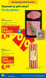 Gazetka promocyjna Lidl - GAZETKA - Gazetka - ważna od 31.01 do 31.01.2026 - strona 4 - produkty: Pur, Parówki, Parówki z indyka, PIKOK, Schab wieprzowy