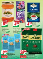 Gazetka promocyjna Dino - Gazetka 26 / 2024 - Gazetka - ważna od 02.07 do 02.07.2024 - strona 10 - produkty: Kawa mielona, Kawa, Miód, Jacobs, Waga, Herbata, Napój, Herbapol