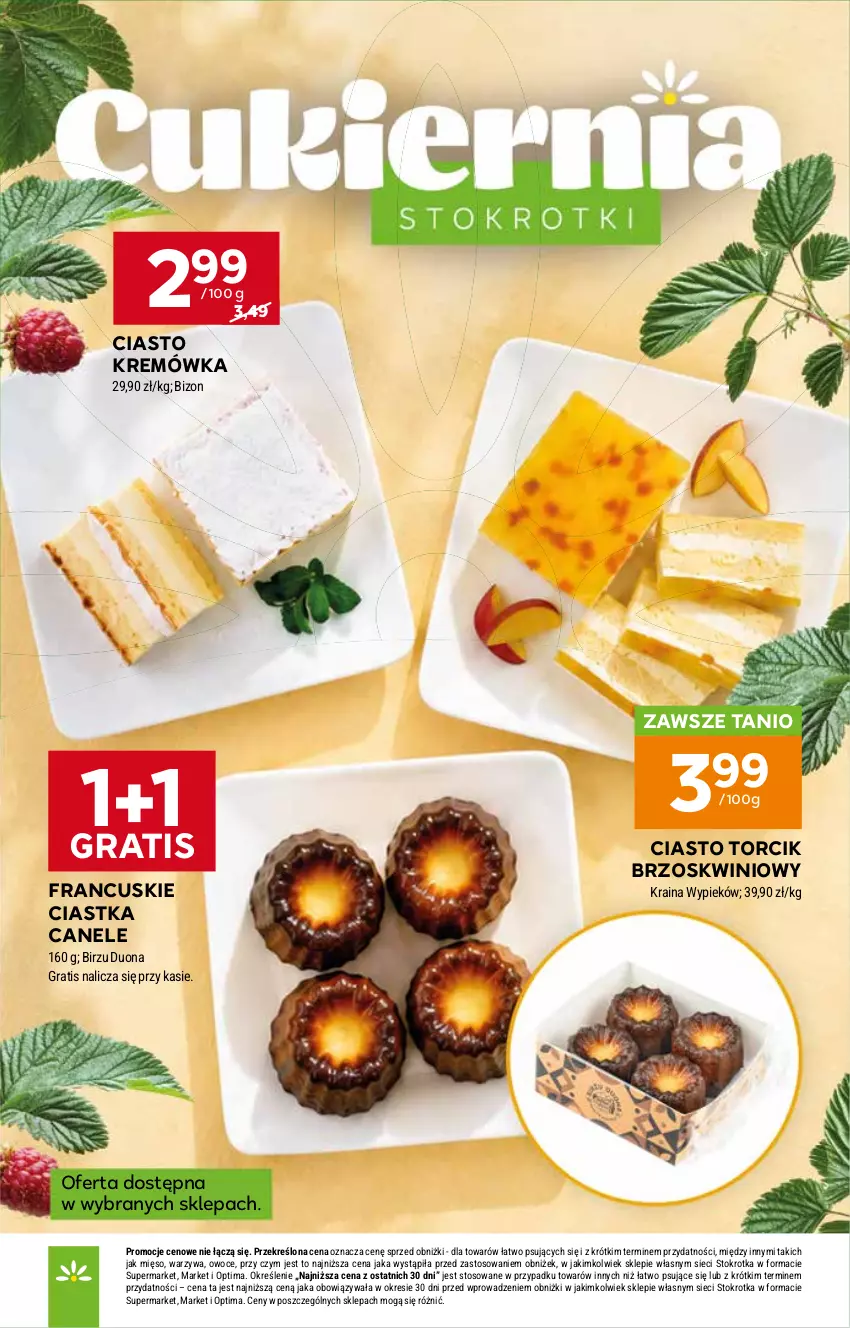 Gazetka promocyjna Stokrotka - Market - ważna 30.07 do 05.08.2026 - strona 21 - produkty: Ciastka, Gra, Kremówka, Mięso, Optima, Owoce, Warzywa