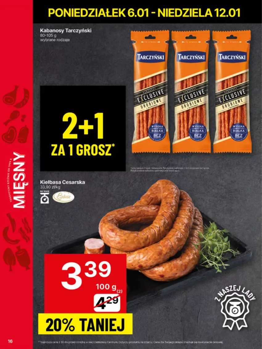 Gazetka promocyjna Delikatesy Centrum - NOWA GAZETKA Delikatesy Centrum od 6 stycznia! 6-12.01.2025 - ważna 06.01 do 12.01.2025 - strona 16 - produkty: Fa, Kabanos, Kiełbasa, Rum, Tarczyński