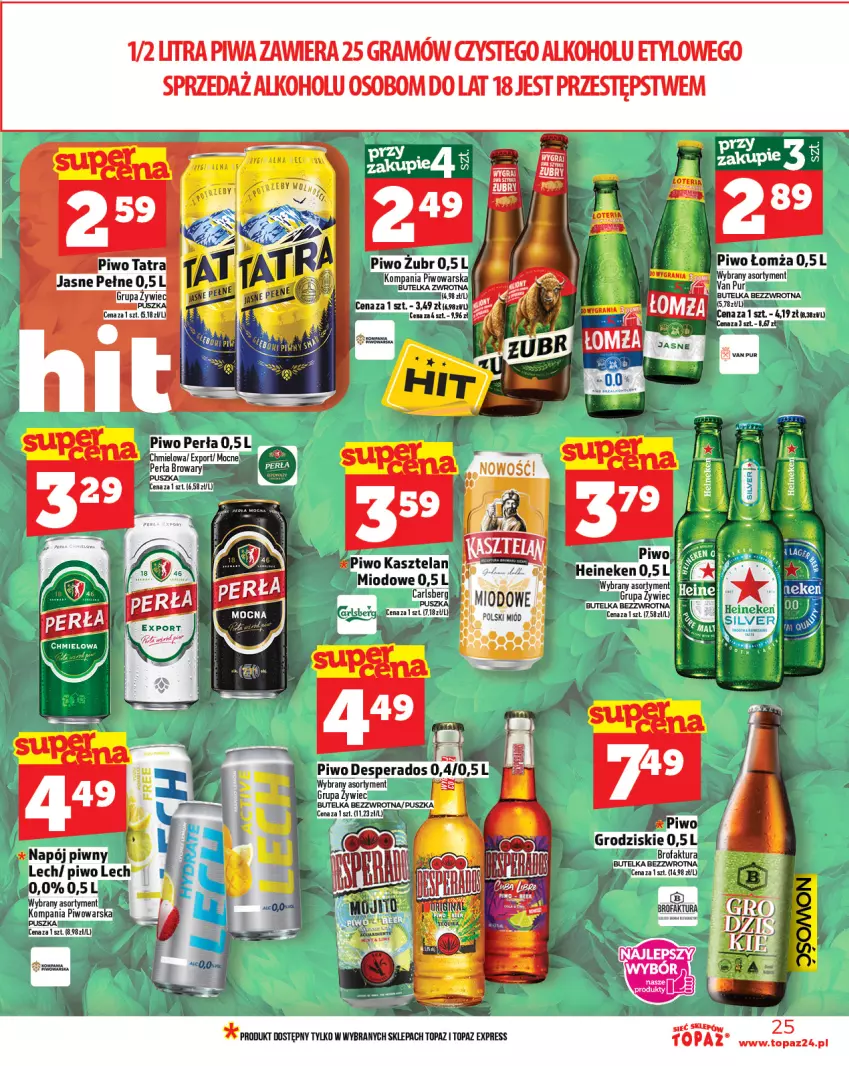 Gazetka promocyjna Topaz - Gazetka - ważna 23.10 do 29.10.2025 - strona 25 - produkty: Gra, Piwa, Top