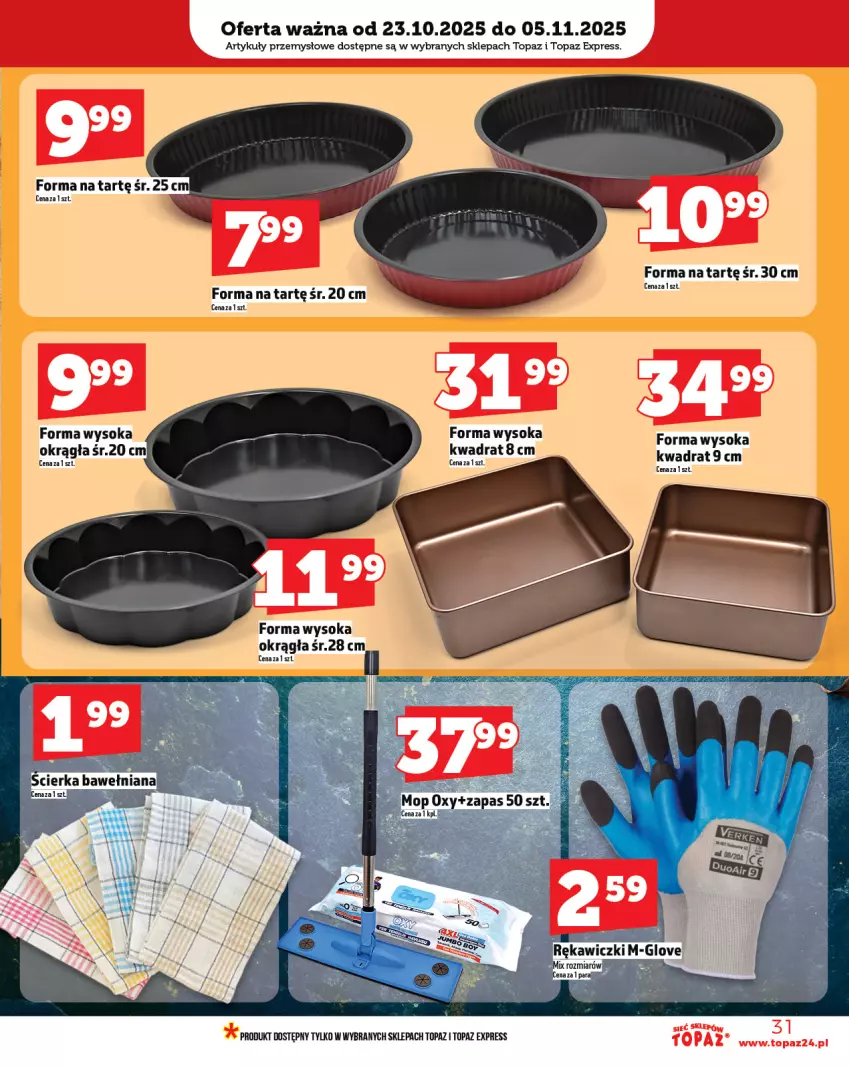 Gazetka promocyjna Topaz - Gazetka - ważna 23.10 do 29.10.2025 - strona 31 - produkty: Mop, Sok, Top
