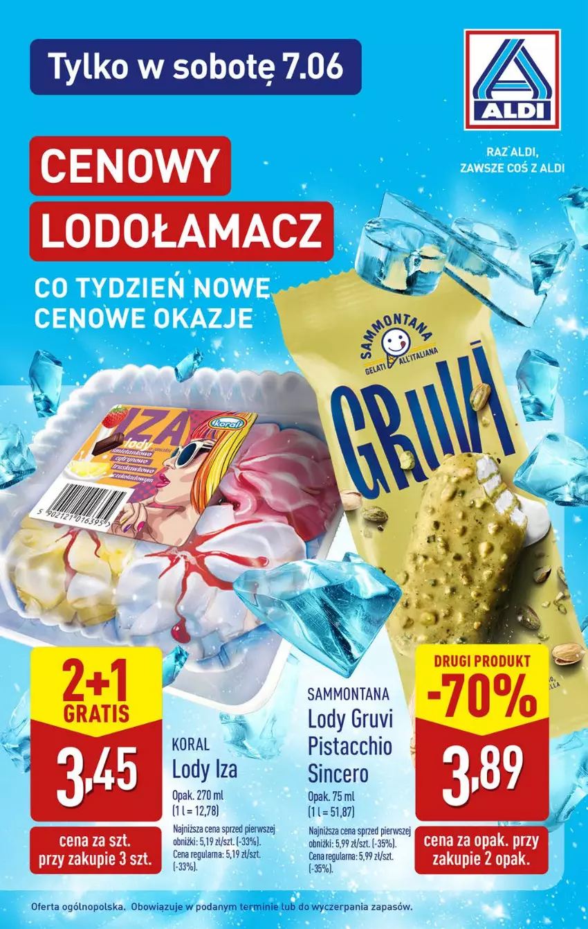 Gazetka promocyjna Aldi - Oferta weekendowa - ważna 05.06 do 07.06.2025 - strona 7 - produkty: Gra, LG, Lody