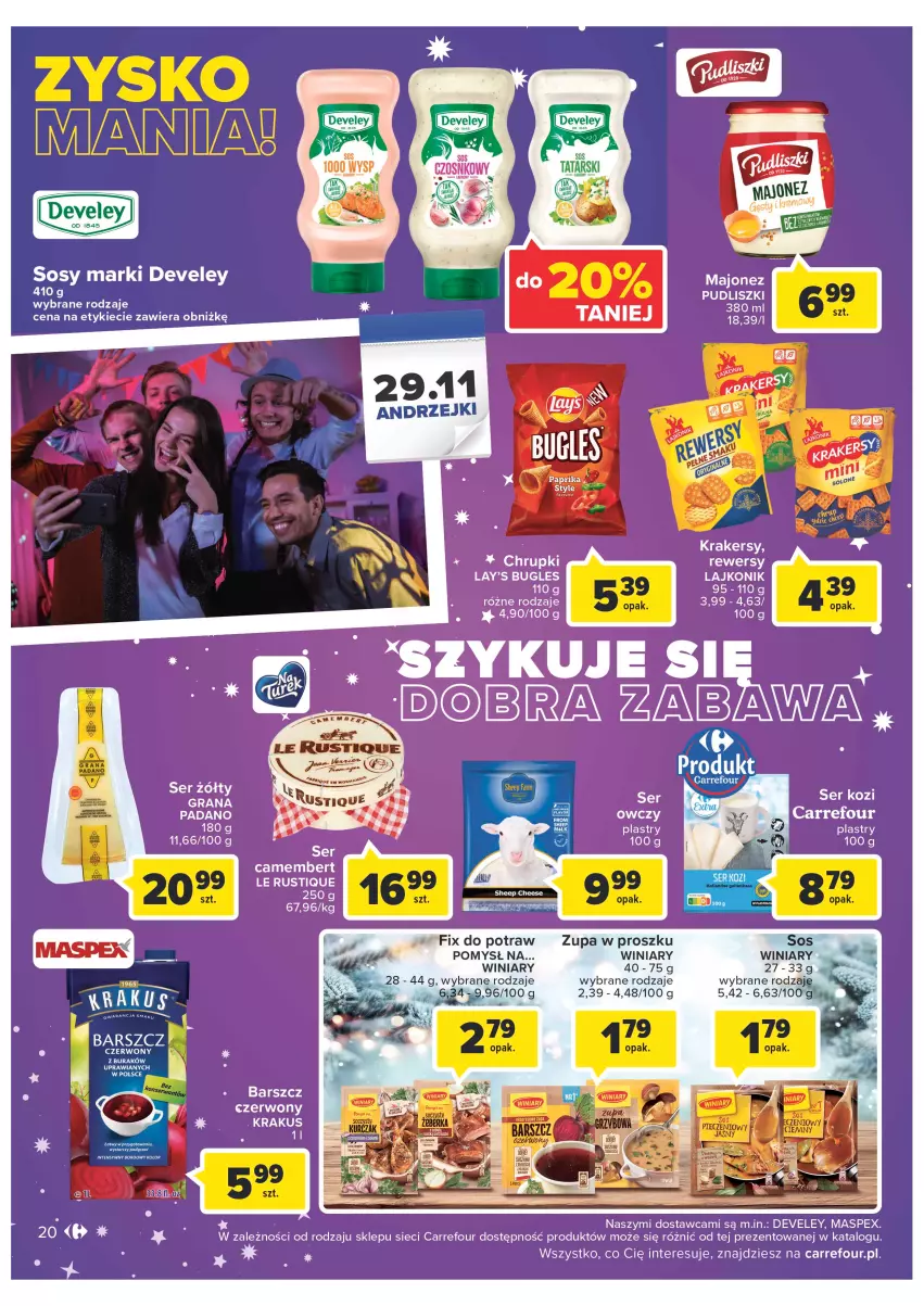Gazetka promocyjna Carrefour - Gazetka Carrefour - ważna 22.11 do 03.12.2022 - strona 22 - produkty: Rust, Sos, Winiary, Zupa
