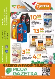 Gazetka promocyjna Gama - Gazetka Gama - Gazetka - ważna od 08.12 do 08.12.2023 - strona 12 - produkty: Makaron, Ser, Pepsi max, Telefon, Mirinda, Pepsi, Napój gazowany, Napój, Olej, Lisner