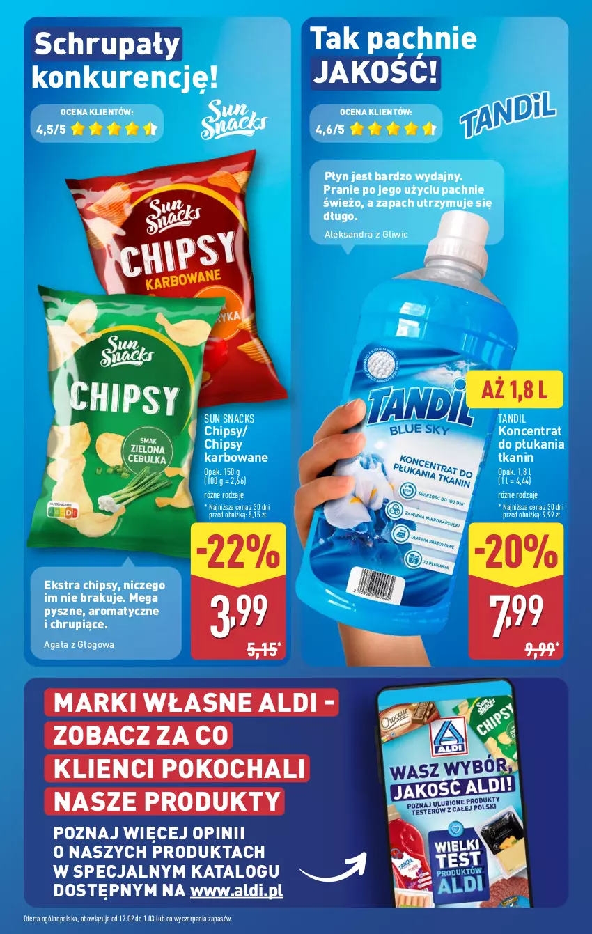 Gazetka promocyjna Aldi - Okazje na weekend - ważna 27.02 do 01.03.2025 - strona 9 - produkty: Chipsy, Koc, O nas